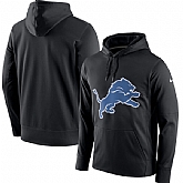 Men's Detroit Lions Nike Circuit Logo Essential Performance Pullover Hoodie Black,baseball caps,new era cap wholesale,wholesale hats